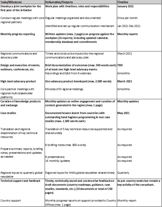 Consultancy - Hand Hygiene for All - LACRO, Panama City