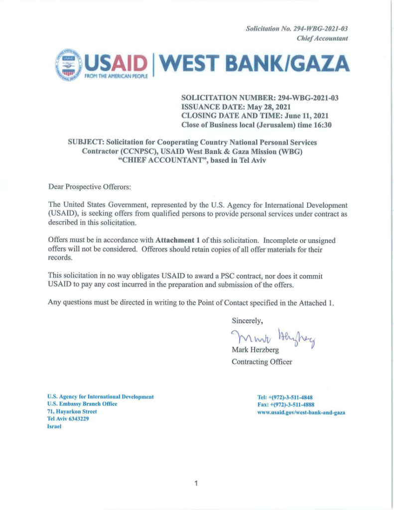 294-WBG-2021-03: Chief Accountant