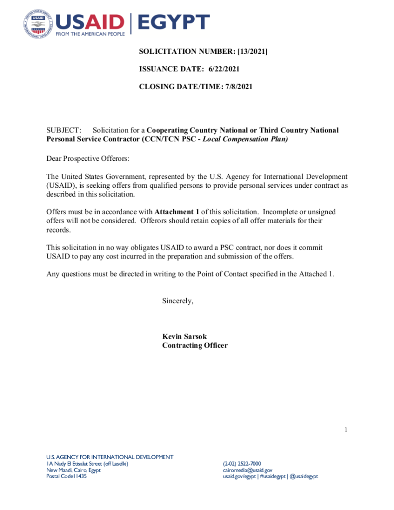 [13/2021] Development Program Specialist(Gender) Position - Program Office - FSN-11