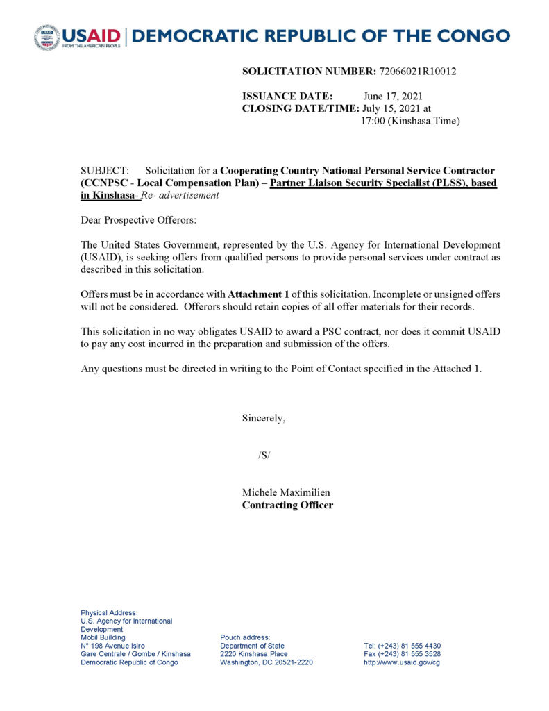 Partner Liaison Security Specialist