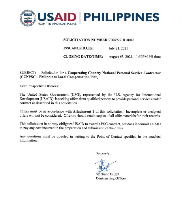 Sol.No. 72049221R10016: Human Resources Clerk, FSN-06