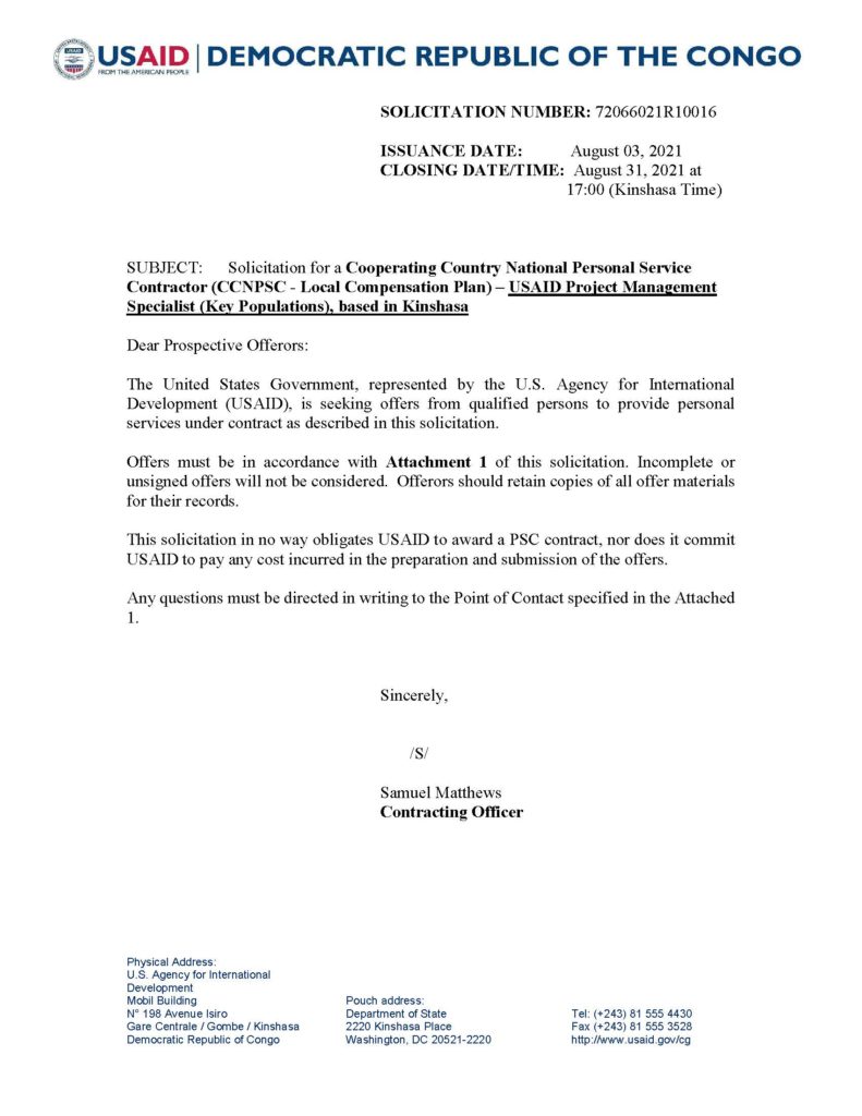 Project Management Specialist